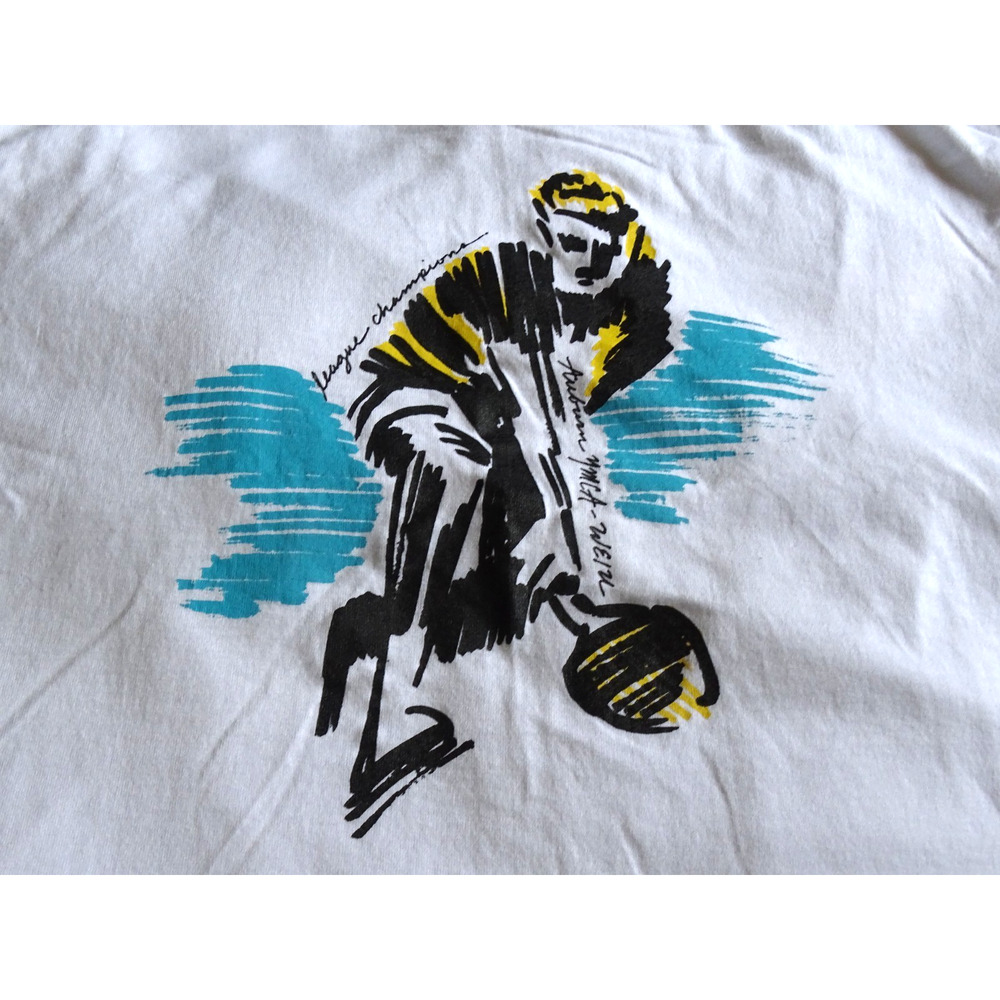 Vtg Single Stitch YMCA League Champions Shirt XL Graphic USA Tennis Pickleball